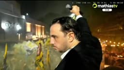 “Ei, Globo, vai tomar no …”: militantes do Missão protestam com Renan na emissora